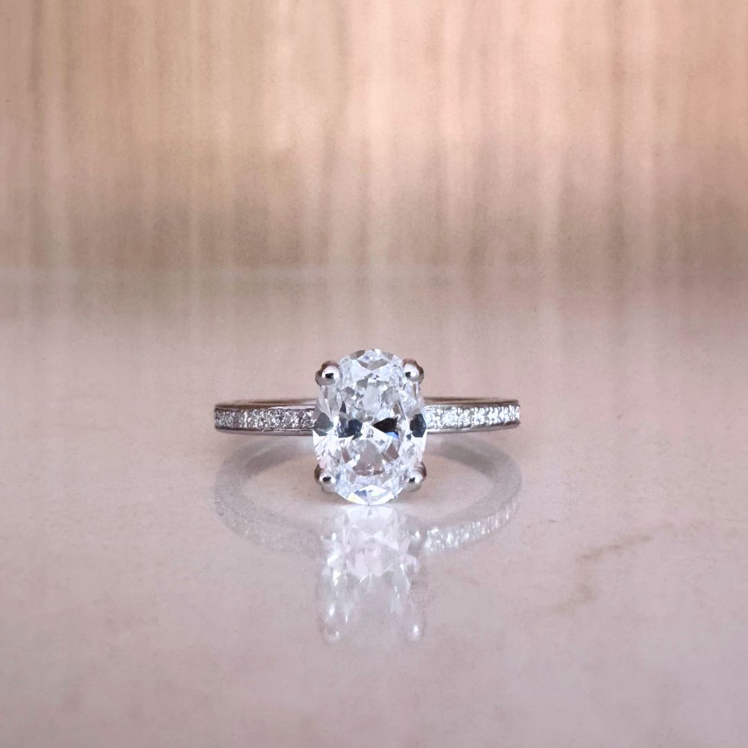 Rosa ring in roségoud